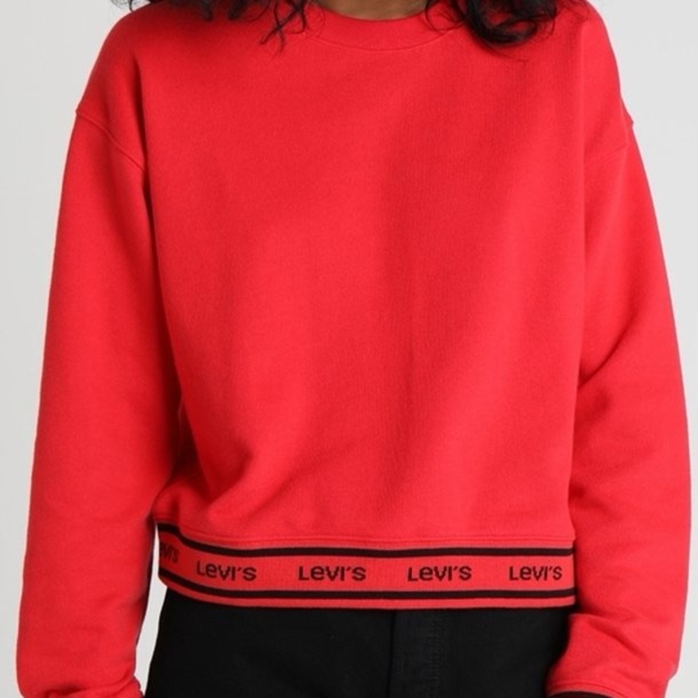 Levi's Bold Red Crewneck Sweater